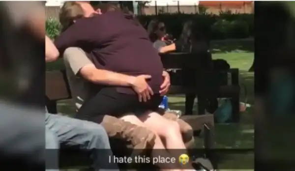 Randy Couple Caught Romancing Themselves Publicly In Front Of Everyone. Photos